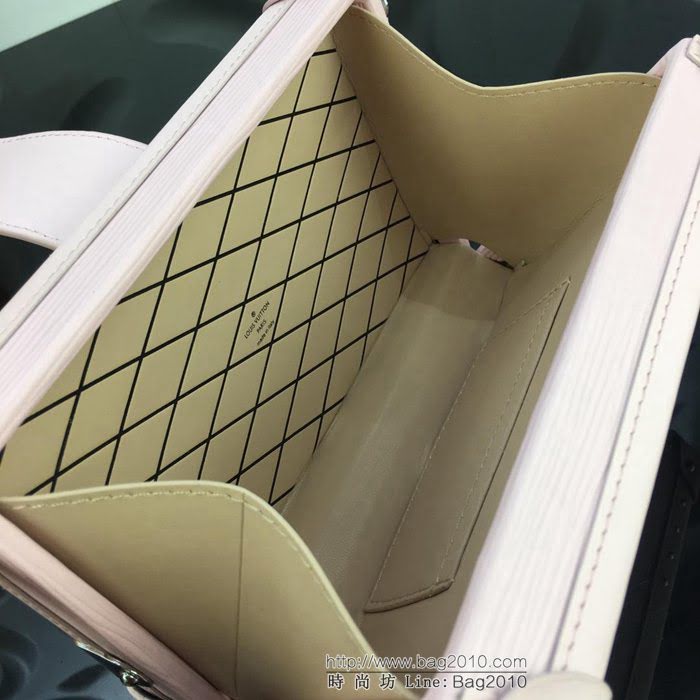 路易威登LV 頂級原單 M54650 經典款Petite Malle手袋 定制旅行箱 Epi皮革面 精品小號包袋  YDH2420